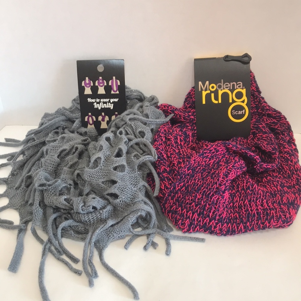 Infinity Scarves.  2 pairs Brand New.